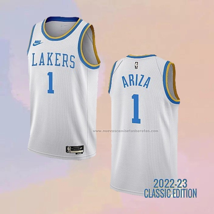 Camiseta Los Angeles Lakers Trevor Ariza NO 1 Classic 2022-23 Blanco